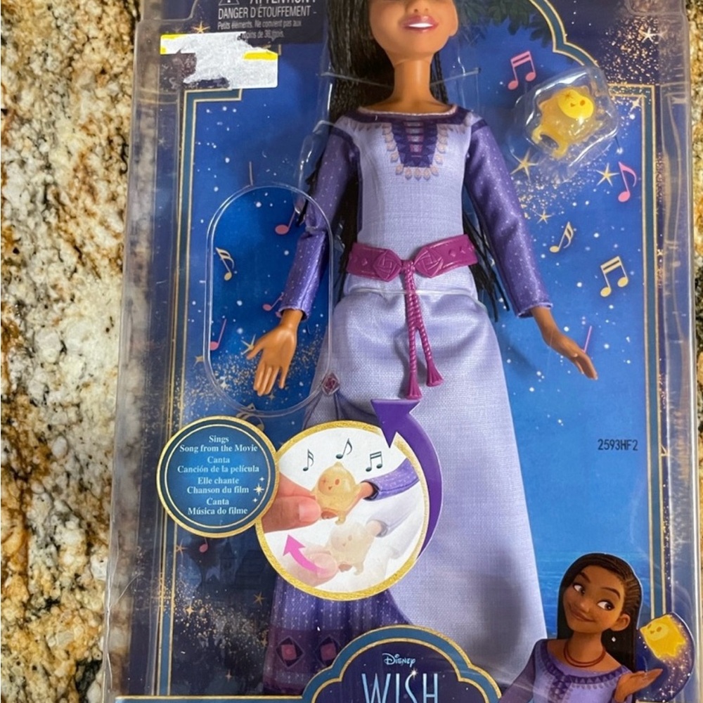 Disney Wish Doll in Purple Dress
